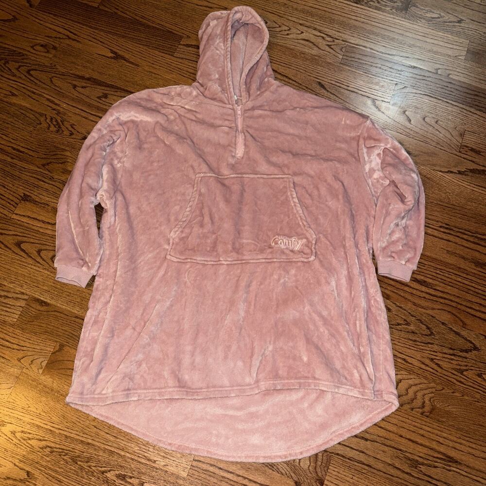 The Comfy Original Wearable Hoodie Blanket Women One Size Pink Oversized Pocket